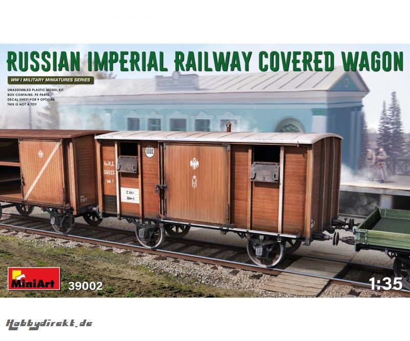 1:35 WWI Waggon Rus. Kaiserl. Eisenbahn Carson 39002 550039002