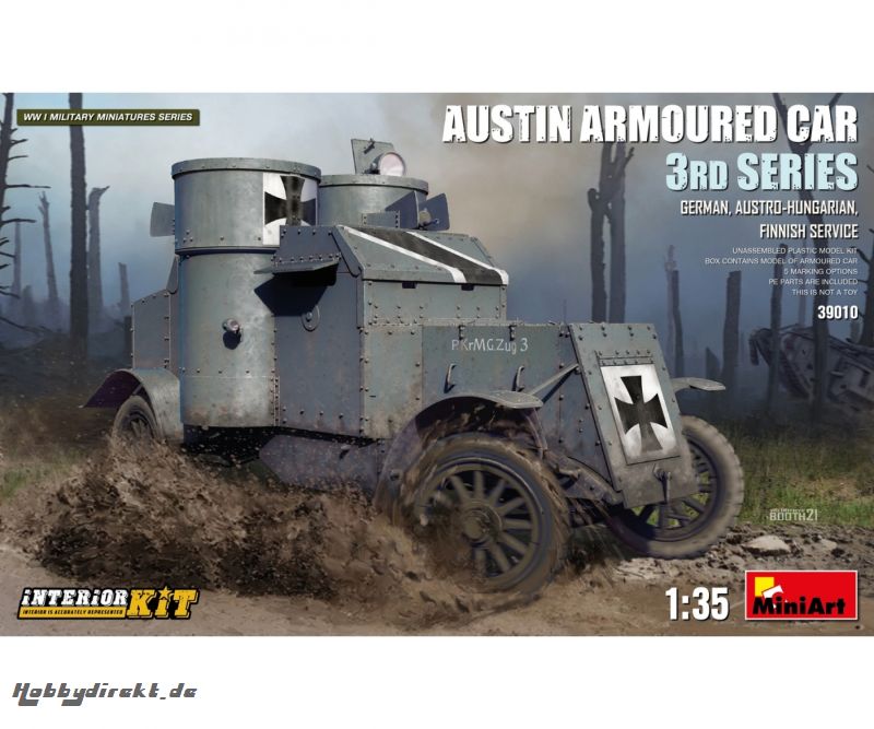 1:35 Austin Spähpanzer 3Ser. Dt. Inter. Carson 39010 550039010