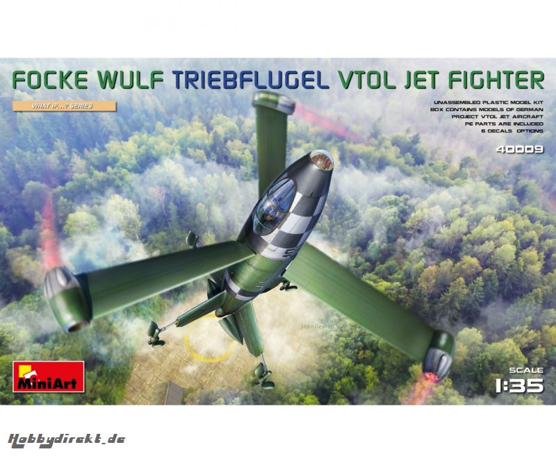 1:35 Focke-Wulf Triebflügel VTOL Jäger Carson 40009 550040009