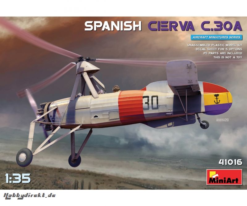 1:35 Span. Cierva C.30A Carson 41016 550041016