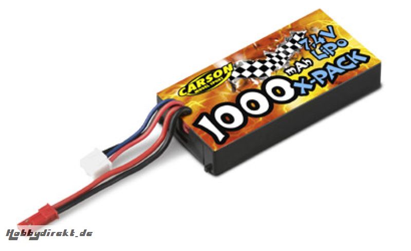 Ersatzakku CFG 7.4V 1000MAh Carson 608047