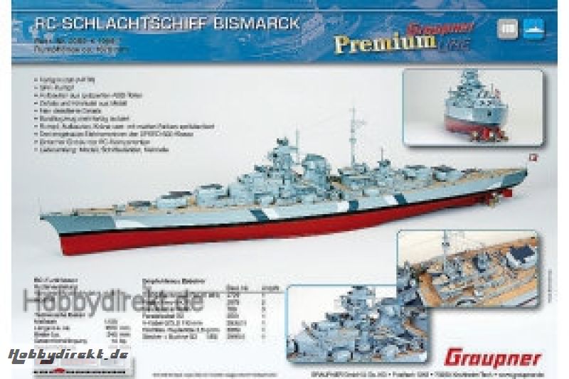 Flyer SchlachtschiffBismarck Graupner DZ10069