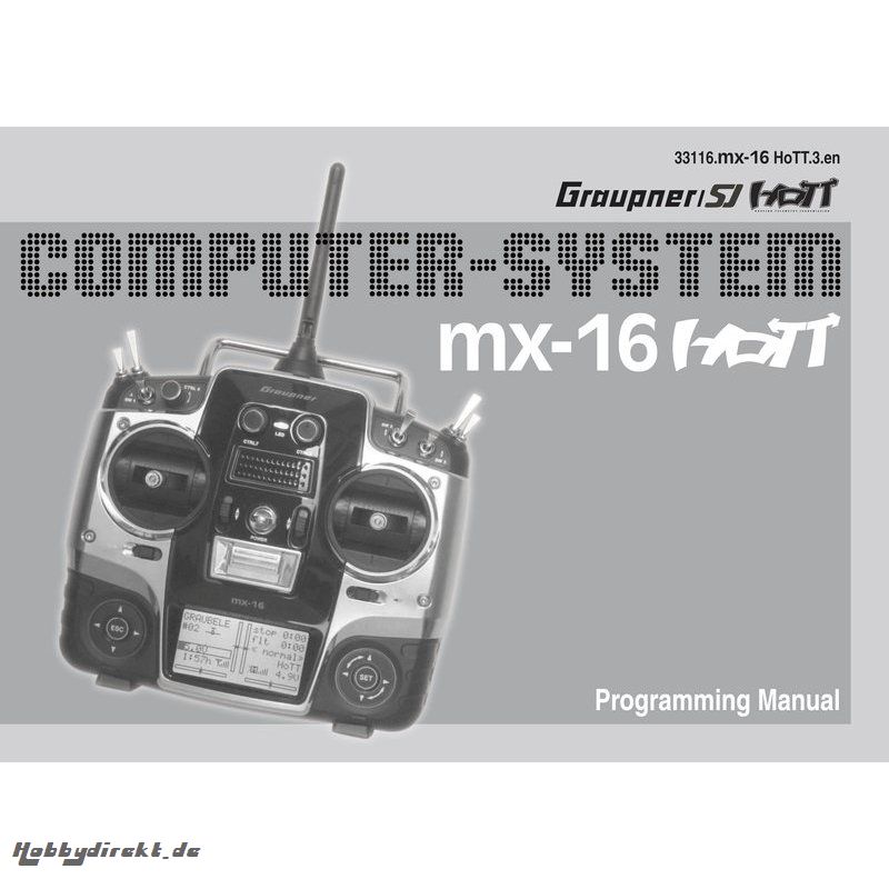 Handbuch mx-16 englisch Graupner DZ33116.EN