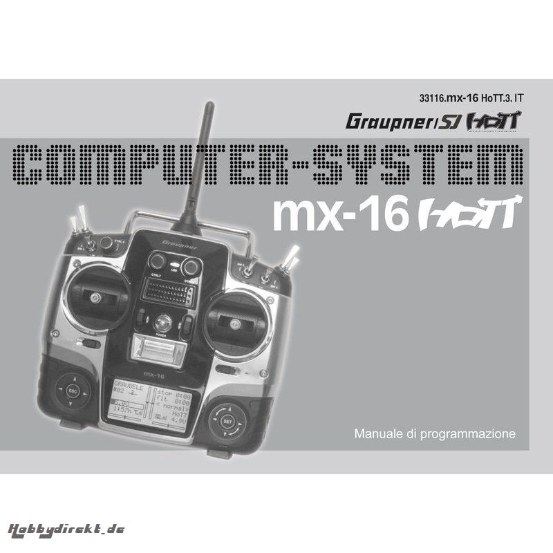 Handbuch mx-16 italienisch Graupner DZ33116.IT