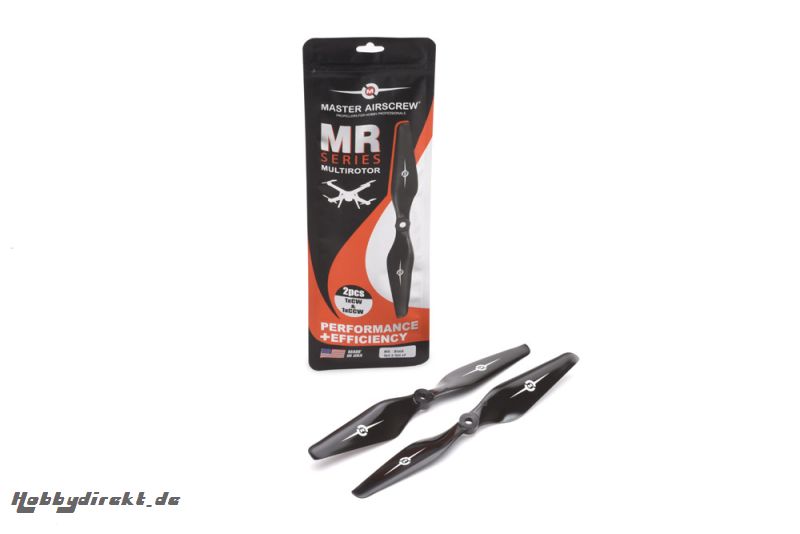 Master Airscrew 9x4,5 MR Propeller Set (2 Stk) sw Master E-MAMR0945SB2