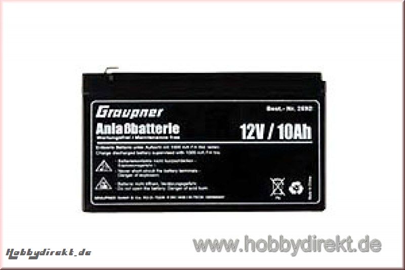 Bleiakku 12 V/10 Ah Graupner 2592