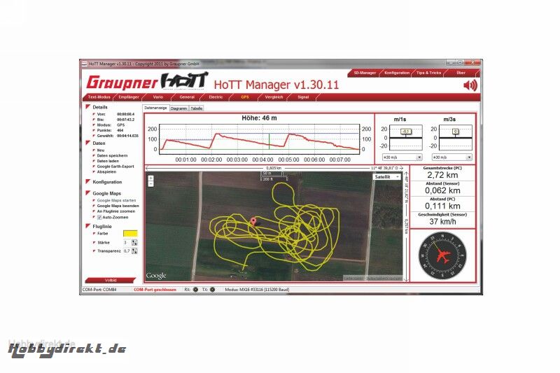 GPS- / Vario- Modul Graupner HoTT Graupner 33600