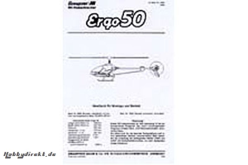 Handbuch ERGO 50,deutsch Graupner 4465.200