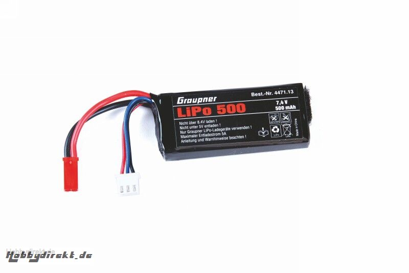 Akku LiPo 7,4V/500mAh Graupner 4471.13