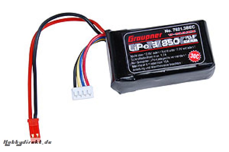 LiPo-Akku V-MAXX 30C3/850 11,1V BEC Graupner 7621.3BEC