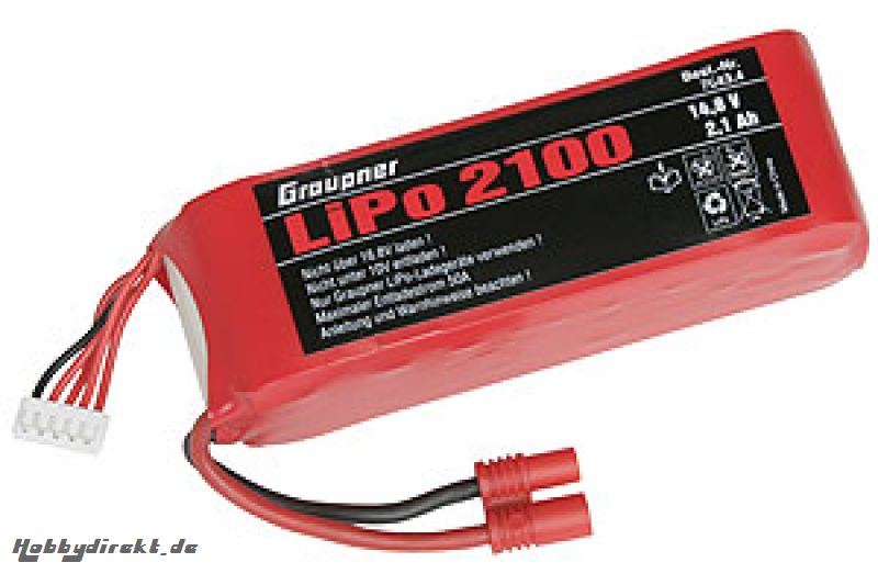 LiPo-Akku 4/2100 14,8V G 3,5 Graupner 7643.4