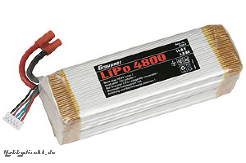 LiPo-Akku 4/4800 14,8V G 3,5 Graupner 7658.4