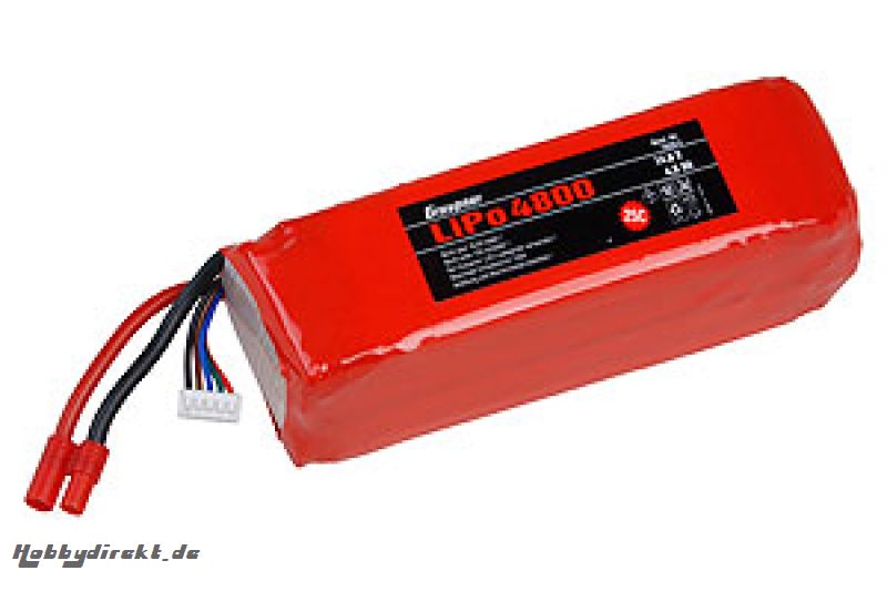 LiPo-Akku 25C 4/480014,8V G3, Graupner 7659.4