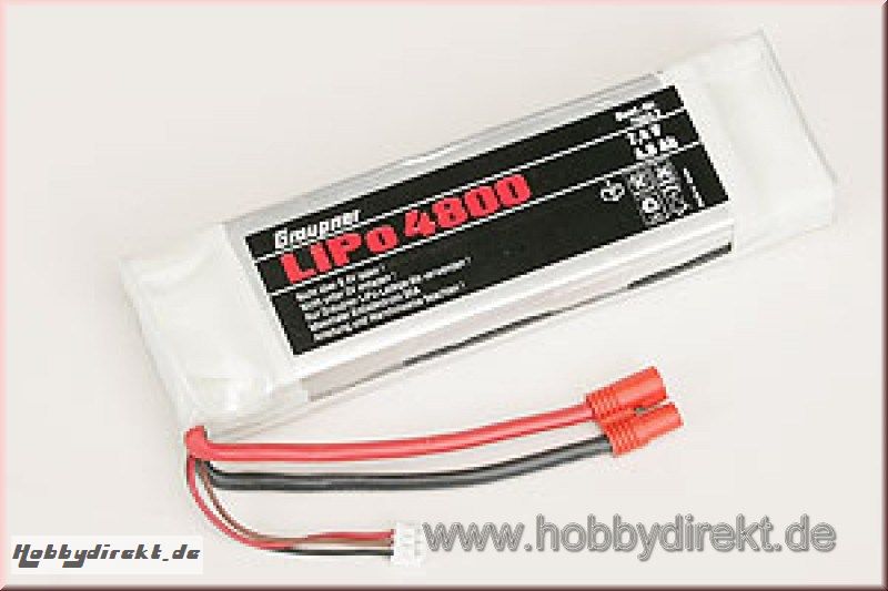 LiPo-Akku 2/4800 7,4V G3,5 Graupner 7660.2