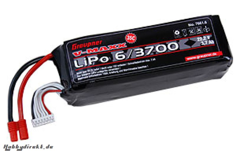 LiPo-Akku V-MAXX 35C6/3700 22 Graupner 7661.6