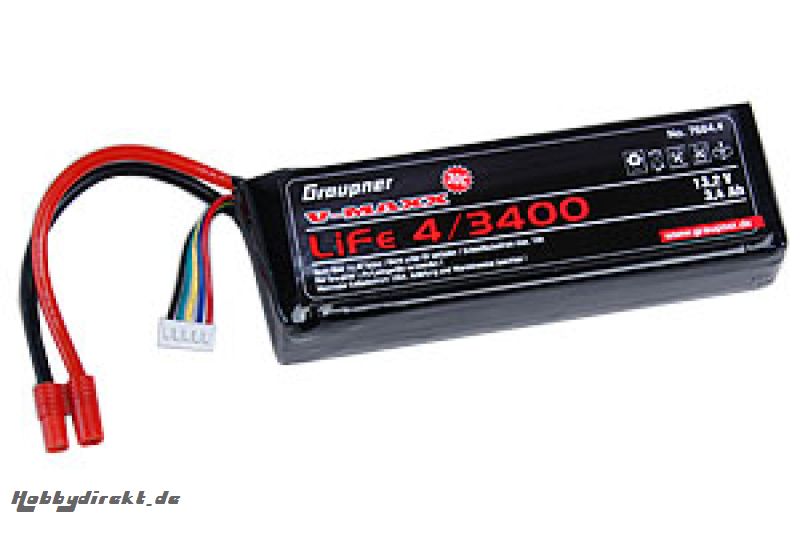 LiFe-Akku V-MAXX 30C4/3400 13,2V G3,5 Graupner 7684.4