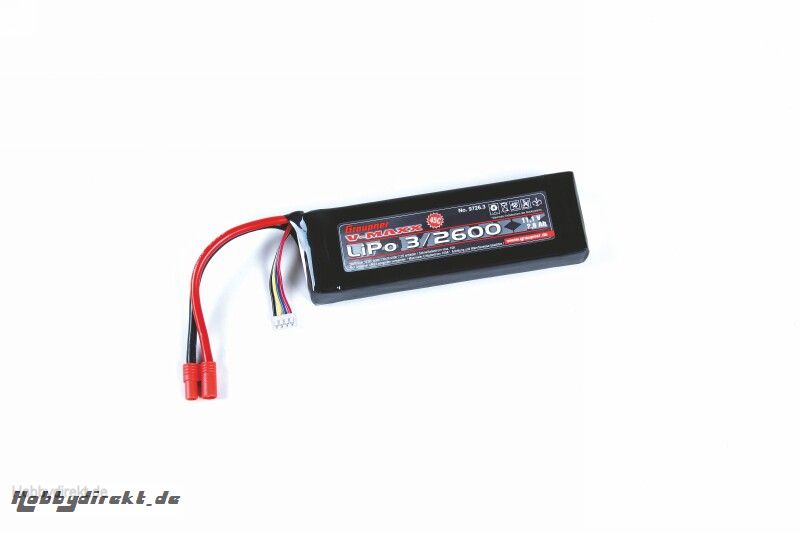 LiPo-Akku V-MAXX 45C3/2600 11,1V G3,5 Graupner 9726.3