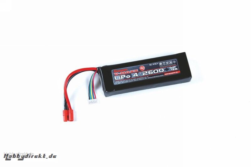 LiPo-Akku V-MAXX 65C4/2600 14,8V XT-60 Graupner 9726.4