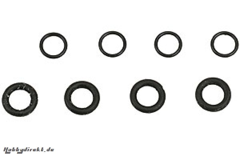 Rotordistanz-O-Ringe4x0,5mm, 4x1mm Graupner 97343