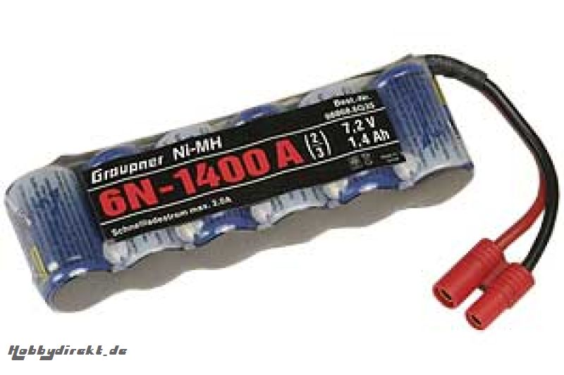 Akku NiMH 6N-1400 2/3A G3,5-S Graupner 98868.6G35