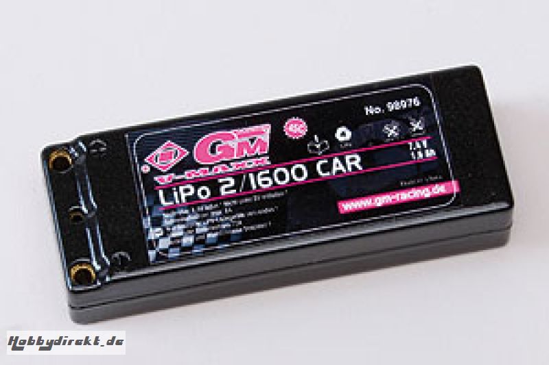 LiPo-Akku V-MAXX 45C2/1600 CAR 7,4V G3, Graupner 98976