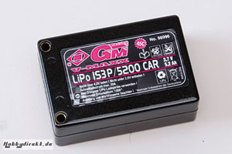 LiPo AKKU V-MAXX 45C2x1S3P/52 Graupner 98996