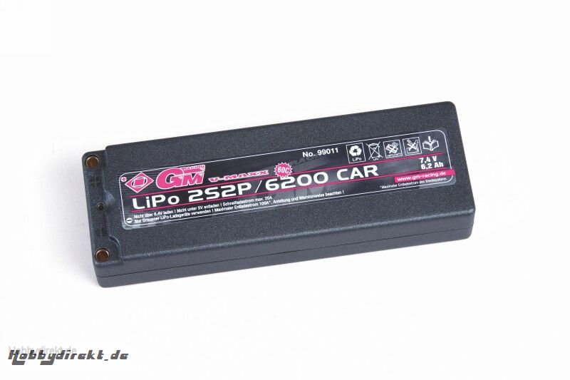 LiPo-Akku V-MAXX 60C2S2P/6200 7,4V G4 Graupner 99011