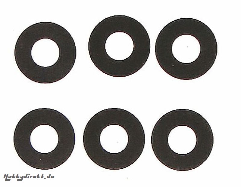 Unterlegscheiben, 6.2x13.9x0.3 mm, 6 St. Graupner H87005.1