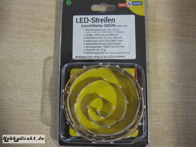 LED-Streifen 100cm grün Simprop 0103772