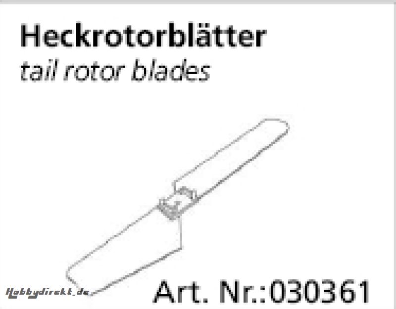 Heckrotorblätter Calisto, Cupid Mini Jamara 030361