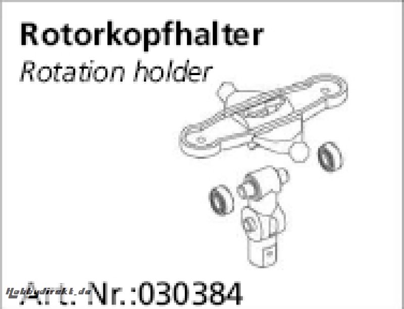 Rotorkopfhalter Calisto, HG-Micro Jamara 030384