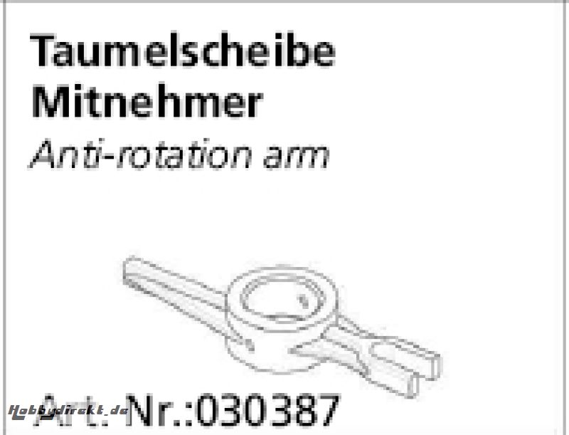 Taumelscheibenmitnehmer Calisto, HG-Micro Jamara 030387