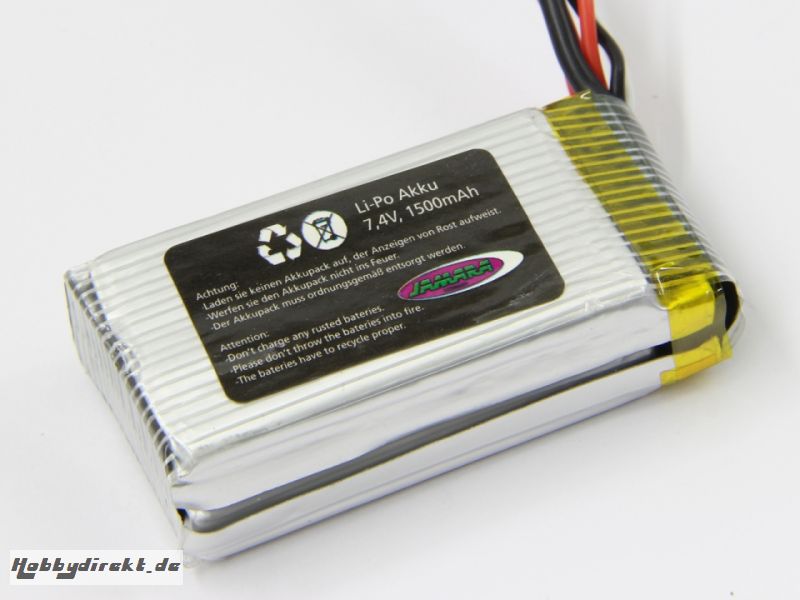 Akku Quadrodrom Lipo 7,4V 1500mAh Jamara 038591