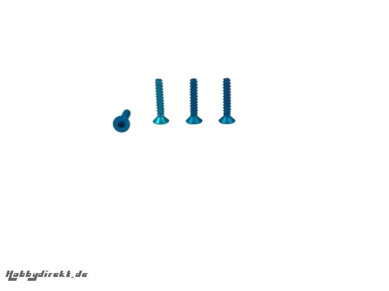 Innensechskant Blechschraube M3x15 Alu elox.senkk. 4St. Jamara 2