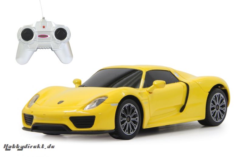 Porsche 918 Spyder 1:24 gelb 27Mhz Jamara 404590