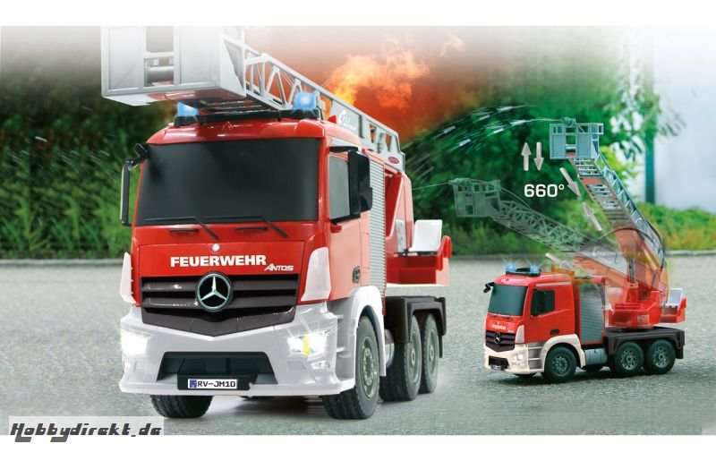 Feuerwehr Drehleiter 1:20 Mercedes Antos 2,4G Jamara 404960