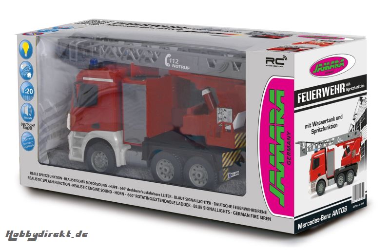 Feuerwehr Drehleiter 1:20 Mercedes Antos 2,4G Jamara 404960