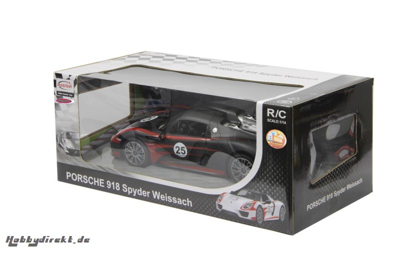 Porsche 918 Spyder Race 1:14 Akku Schwarz 40MHz Jamara 405023