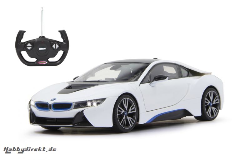 BMW I8 1:14 Akku weiß 27MHz Tür manuell Jamara 405026