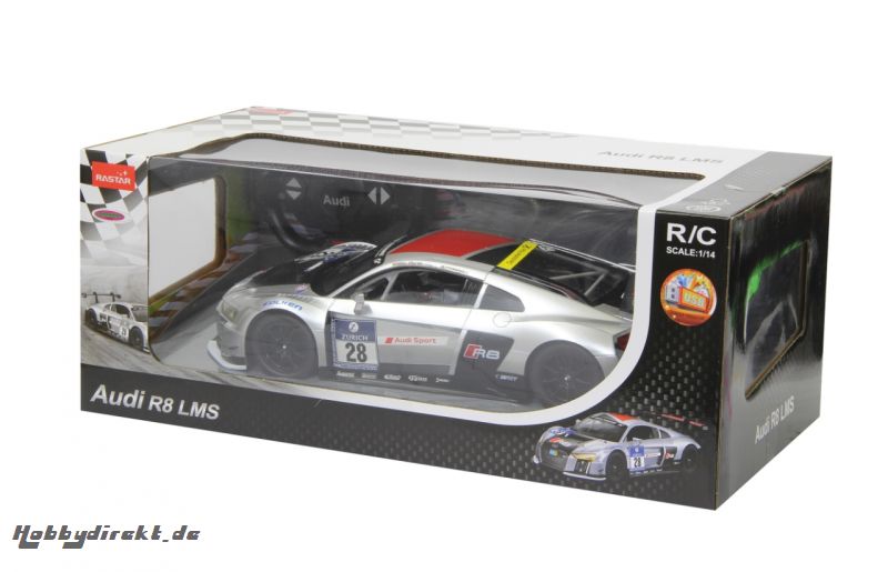 Audi R8 LMS Performance 1:14 Akku 2015 silb. 40Mhz Jamara 405099