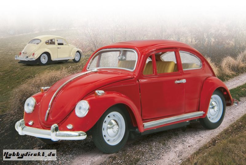 VW Käfer 1:18 RC Die Cast Rot 27MHz Jamara 405110