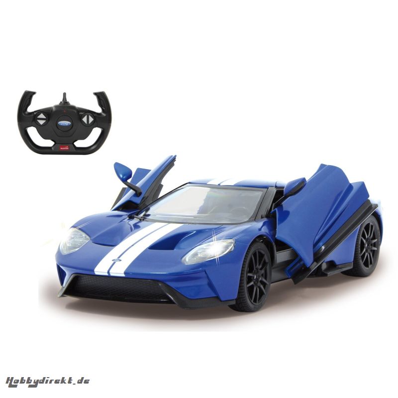 Ford GT 1:14 blau Tür manuell 27MHz Jamara 405158