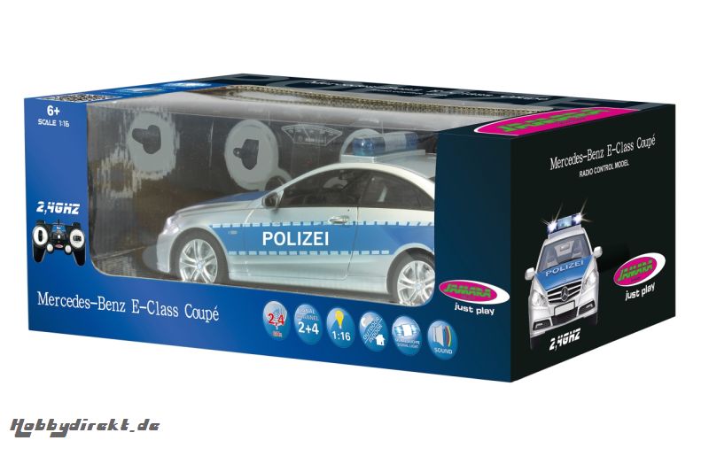 Mercedes E350 Coupe 1:16 Polizei 2,4 GHZ Jamara 410023