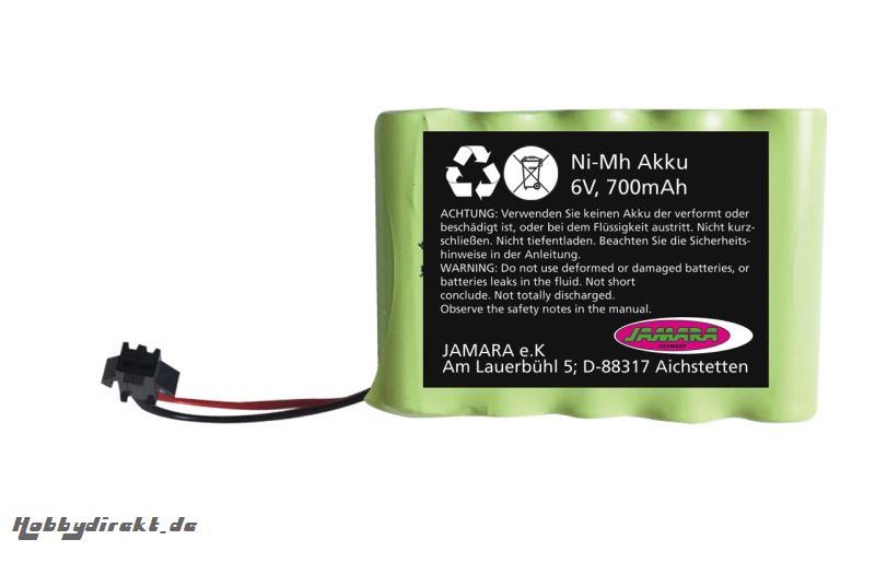 Akku Derago-Ramor-Swat-Forester 6V 700mAh NiMh Jamara 412149