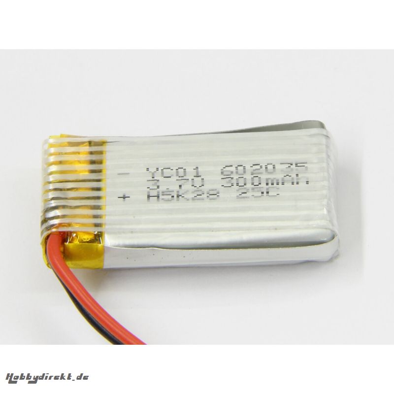 Akku Quadrella Lipo 3,7V 300mAh 1,11Wh Jamara 423056