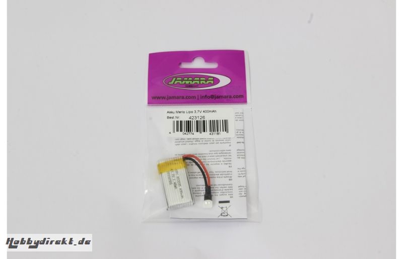 Akku Merlo Lipo 3,7V 400mAh Jamara 423126