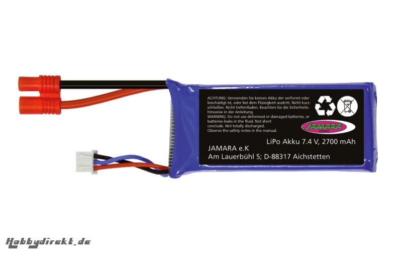 Akku Payload GPS Lipo 7,4V 2700mAh 19,98 Wh Jamara 423176