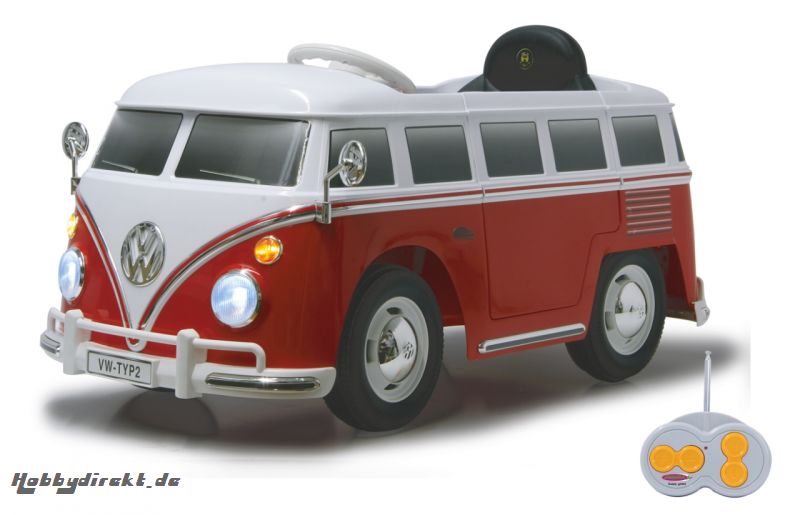 Ride-on VW Bus T1 rot-weiß 27MHz 12V Jamara 460234