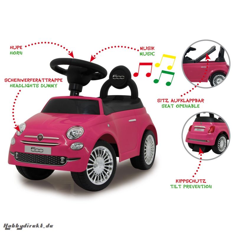 Rutscher Fiat 500 pink Jamara 460436