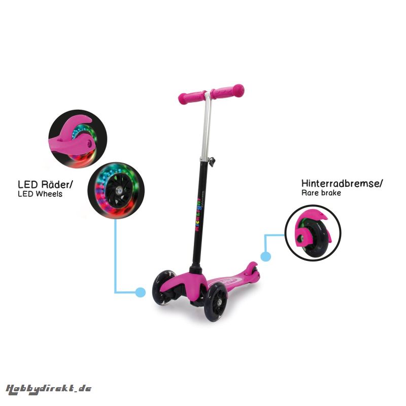 KickLight Scooter pink Jamara 460497